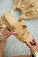 Load image into Gallery viewer, Baja Resort Chunky Slip On Sandals - Natural
