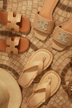 Load image into Gallery viewer, Marysol Platform Wedge Sandals - Raffia
