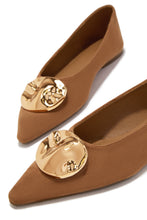 Load image into Gallery viewer, Nicole Pointed Toe Flats - Nude

