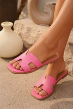 Load image into Gallery viewer, Lori Slip On Flat Sandals - Pink
