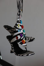 Load image into Gallery viewer, Vivica Lace Up Thong Wedge Sandals - Zebra
