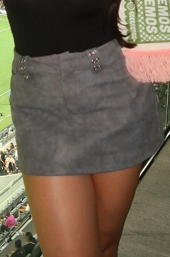 Load image into Gallery viewer, Korina PU Mini Skirt - Grey
