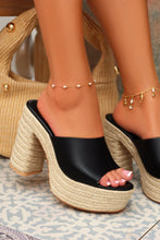 Load image into Gallery viewer, Zuleyma Platform Espadrille Heel - Black

