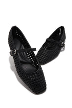 Load image into Gallery viewer, Katie Cutout Mary Jane Flats - Black
