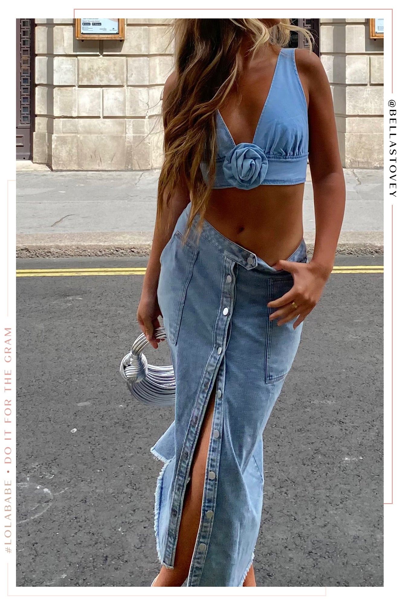 Saia jeans hot sale longa 2019