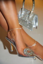 Load image into Gallery viewer, Clear and Silver Pump Heels
