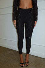 Load image into Gallery viewer, Ava Embellished Legging - Black
