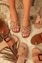 Load image into Gallery viewer, Tulum Slip On Sandals - Tan

