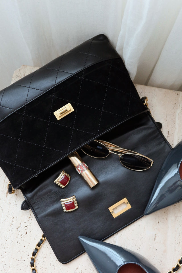 Load image into Gallery viewer, Claire Quilted Shoulder Bag - Black
