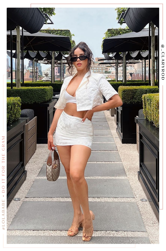 Load image into Gallery viewer, Sarina Mini Skirt - White
