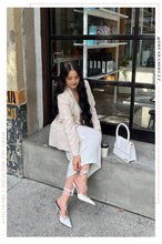 Load image into Gallery viewer, Simone Lace Up High Heel Pumps - White
