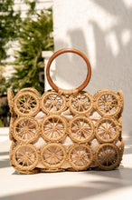 Load image into Gallery viewer, Tan Wicker Hand Bag
