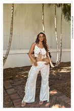 Load image into Gallery viewer, Halley Two Piece Pant Set - Cream
