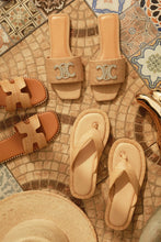 Load image into Gallery viewer, Ceci Flat Slip On Sandals - Raffia
