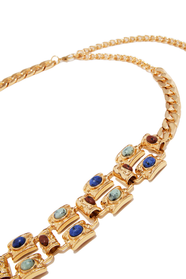 Load image into Gallery viewer, Shiloh Pendant Chain Belt - Gold
