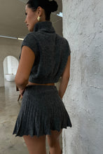 Load image into Gallery viewer, Anslie Turtle Neck Crop Top - Grey
