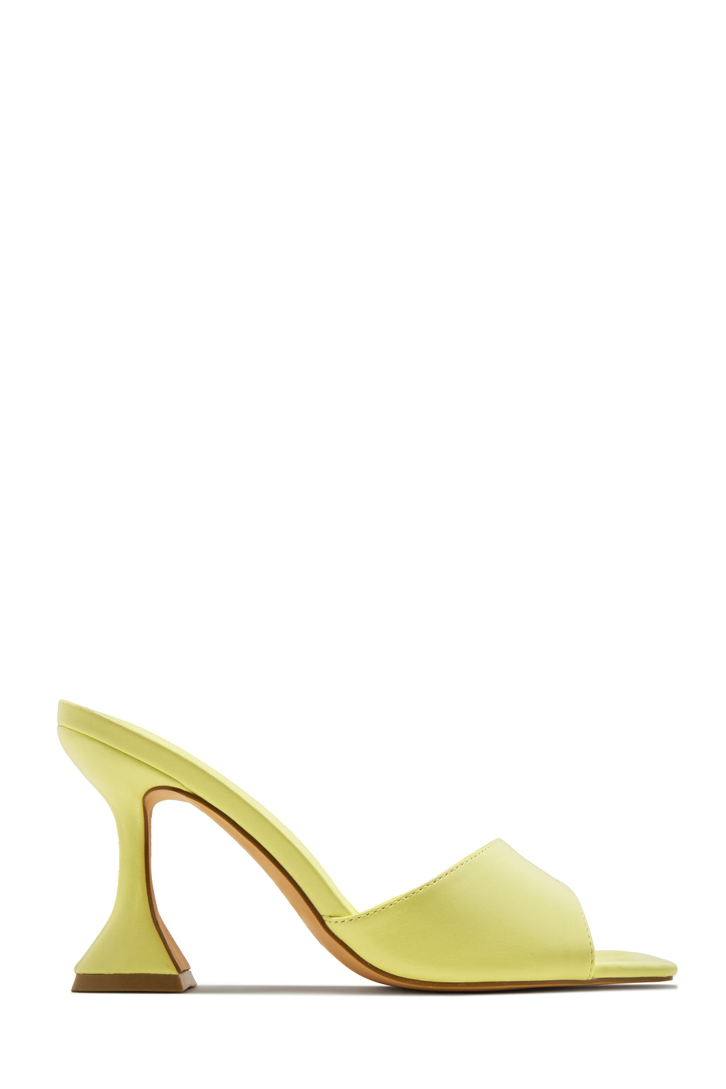 Jayne Mid Heel Mules - Yellow
