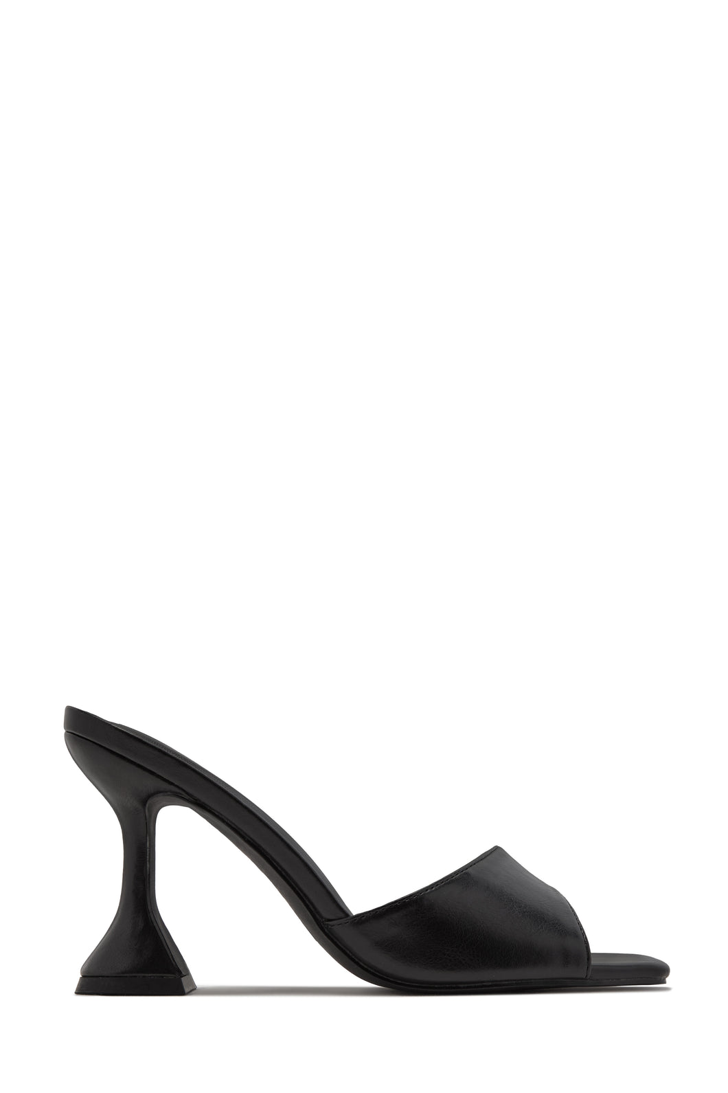 Jayne Mid Heel Mules - Black