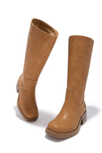 Load image into Gallery viewer, Midnight Icon Below The Knee Moto Boots - Camel
