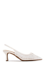 Load image into Gallery viewer, Daphne Slingback Mid Heel Pumps - Ivory
