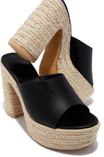 Load image into Gallery viewer, Zuleyma Platform Espadrille Heel - Black
