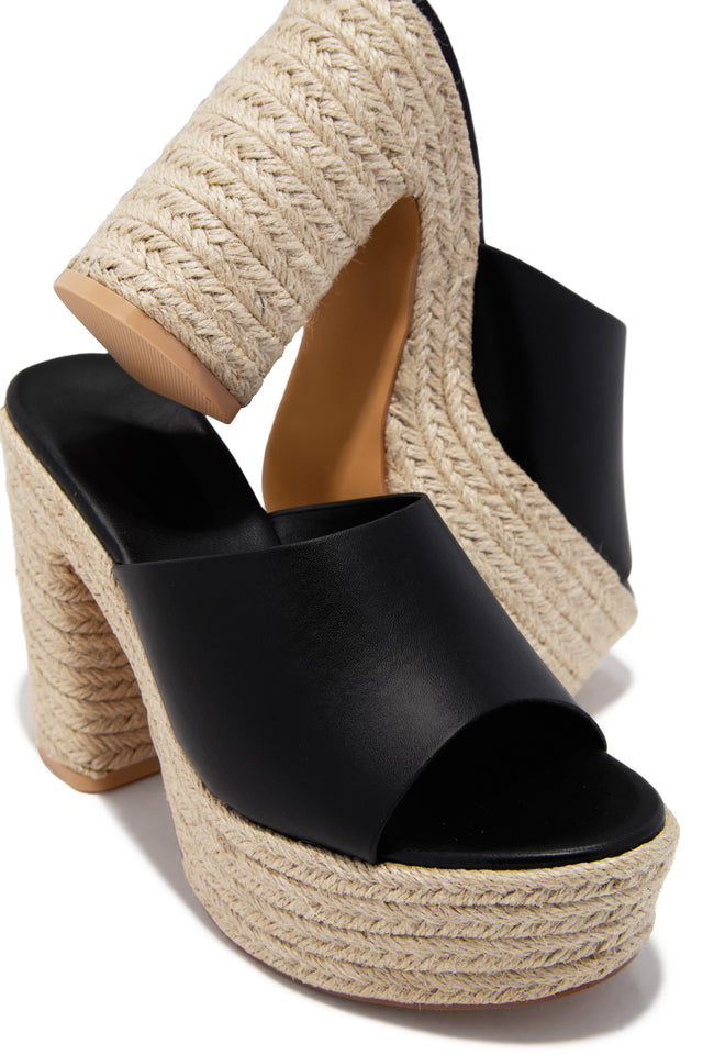 Load image into Gallery viewer, Zuleyma Platform Espadrille Heel - Black
