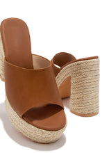Load image into Gallery viewer, Zuleyma Platform Espadrille Heel - Tan
