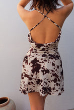 Load image into Gallery viewer, Myra Mini Slip Dress - Cow

