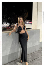 Load image into Gallery viewer, Perfect Love Satin Two Piece Set - Black
