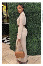 Load image into Gallery viewer, Business Talk Two Piece Blazer Skirt Set - Nude
