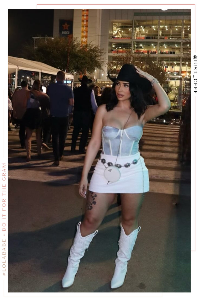 Festival Season Cowgirl Boots - White Festival Season Cowgirl Boots - White