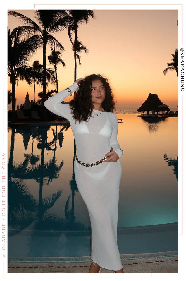 Load image into Gallery viewer, Main Event Knit Maxi Dress - White
