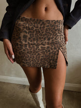 Load image into Gallery viewer, Kylie Mini Skirt - Leopard
