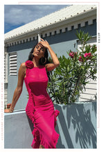 Load image into Gallery viewer, Women Wearing Pink Mesh Dress
