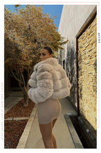 Load image into Gallery viewer, Private Getaway Faux Fur Coat - Beige
