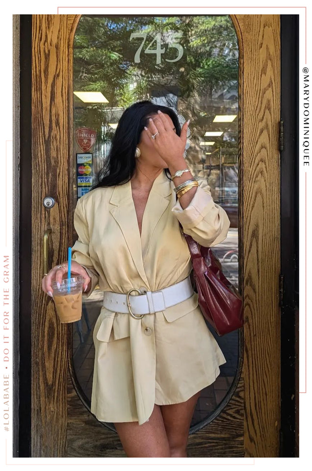 Load image into Gallery viewer, Brenda Oversized Blazer - Butter
