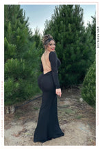 Load image into Gallery viewer, Zarai Long Sleeve Maxi Dress - Black
