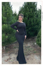 Load image into Gallery viewer, Zarai Long Sleeve Maxi Dress - Black
