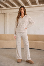 Load image into Gallery viewer, Movie Night Striped Lounge Set – Nude
