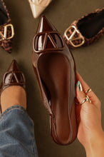 Load image into Gallery viewer, Violet Slingback Flats - Brown
