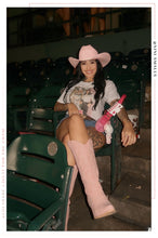 Load image into Gallery viewer, Abby Cowgirl Boots - Pink
