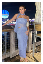 Load image into Gallery viewer, Deniza Three Piece Skirt Set - Blue
