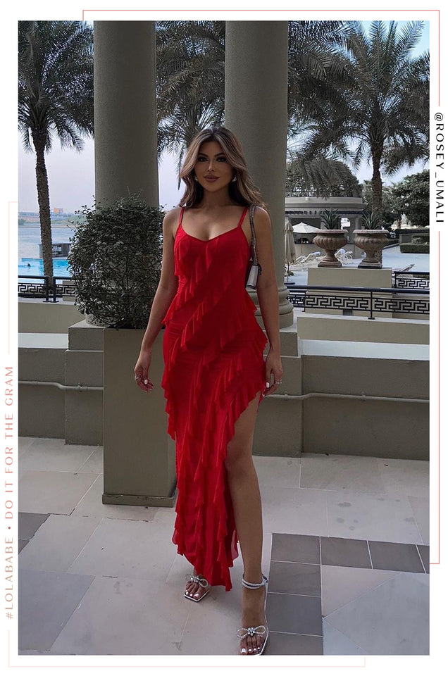 Load image into Gallery viewer, Maxi Red Dress
