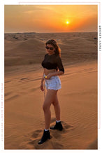 Load image into Gallery viewer, Kyrie Long Sleeve Sheer Top - Black
