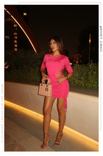 Load image into Gallery viewer, Tahlia Knit Mini Dress - Pink
