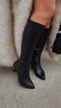 Load image into Gallery viewer, Roxanna Kitten Heel Boots - Black

