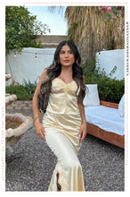 Load image into Gallery viewer, Two Piece Light Yellow Set worn by Women
