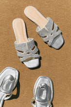 Load image into Gallery viewer, Destination Dreams Embellished Slip On Sandals - Silver
