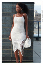 Load image into Gallery viewer, Sweet Summer Floral Asymmetrical Dress - White
