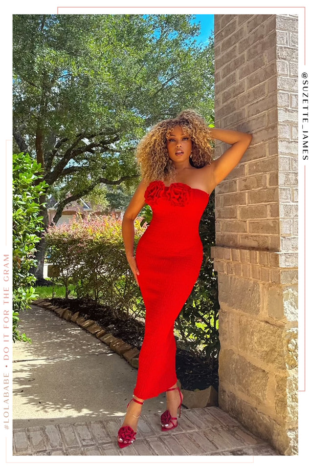 Load image into Gallery viewer, Bright Red Dress
